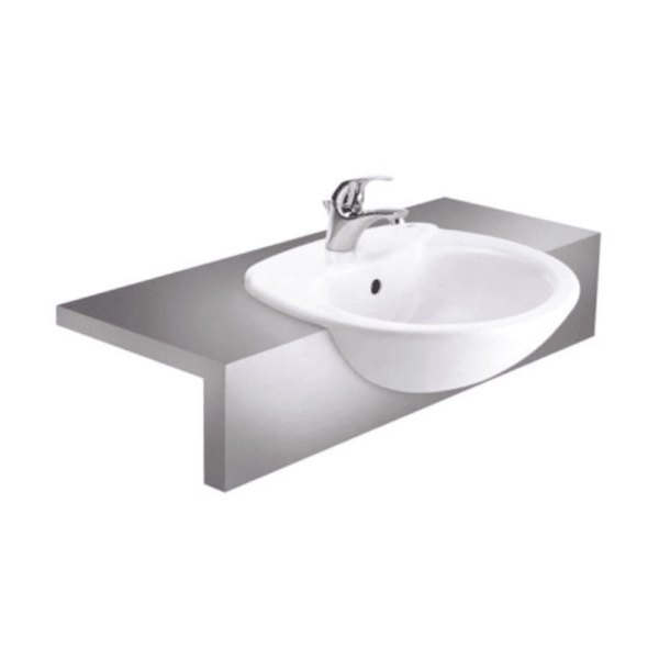 Chậu Rửa Lavabo COTTO C0240 Julia Bán Âm Bàn Kháng Khuẩn