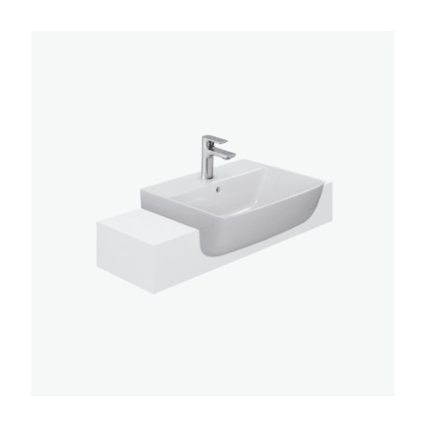 Chậu Rửa Lavabo INAX AL-345V Bán Âm Bàn Aqua Ceramic