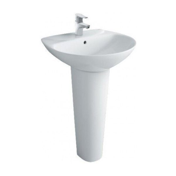 Chậu Rửa Lavabo INAX L-285V/L-288VD Kèm Chân Dài Treo Tường