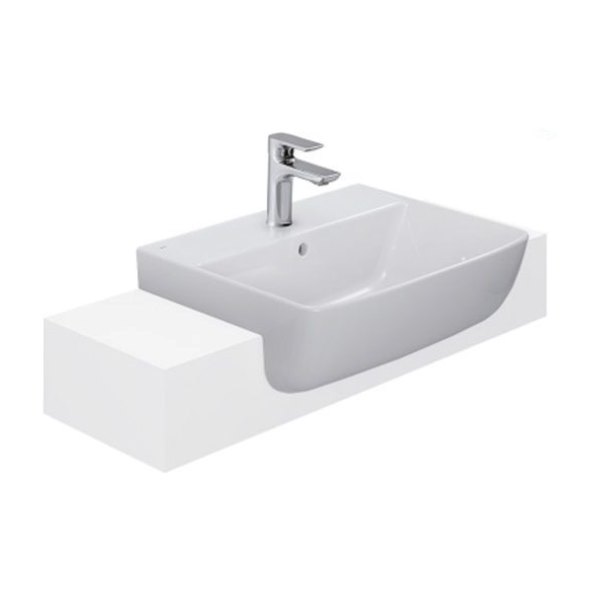 Chậu Rửa Lavabo INAX L-345VFC Bán Âm Bàn