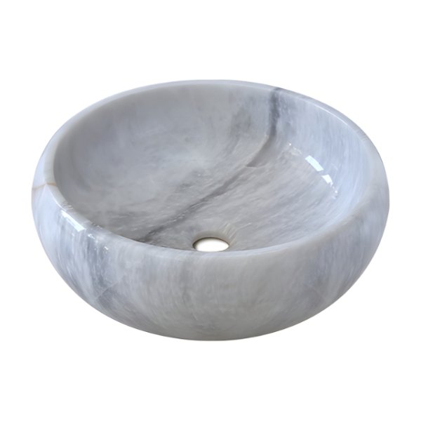 Chậu Rửa Mặt Lavabo Đặt Bàn Kanly MAR123N Đá Tự Nhiên 400x120 mm