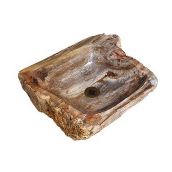 Chậu Rửa Mặt Lavabo Gỗ Hóa Thạch Kanly WDM04i Đặt Bàn 400x150 mm