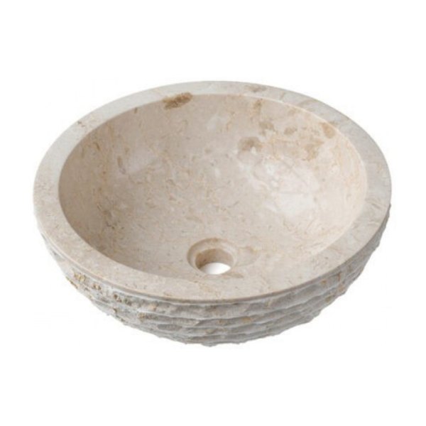 Chậu Rửa Mặt Lavabo Kanly MAR11BI Đặt Bàn Đá Marble 400x150 mm
