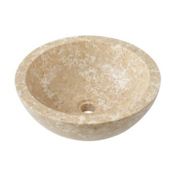 Chậu Rửa Mặt Lavabo Kanly MAR11I Đặt Bàn Đá Marble Tự Nhiên 400x150 mm