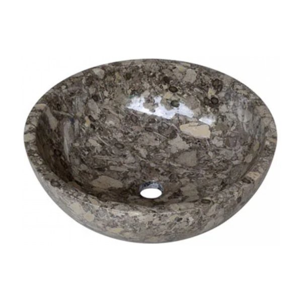 Chậu Rửa Mặt Lavabo Kanly MAR14I Đặt Bàn Đá Marble Tự Nhiên 400x150 mm