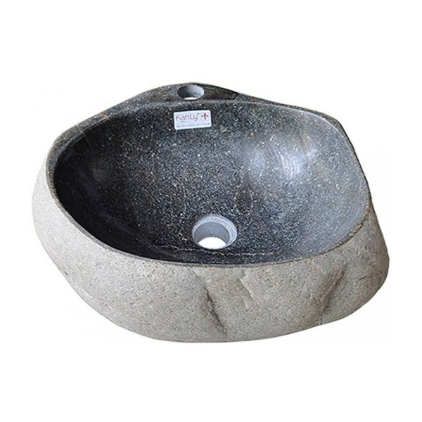 Chậu Rửa Mặt Lavabo Kanly MAR15HV Đặt Bàn Đá Tự Nhiên 400x150 mm