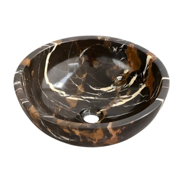 Chậu Rửa Mặt Lavabo Kanly MAR16N Đặt Bàn Đá Tự Nhiên 400x150 mm