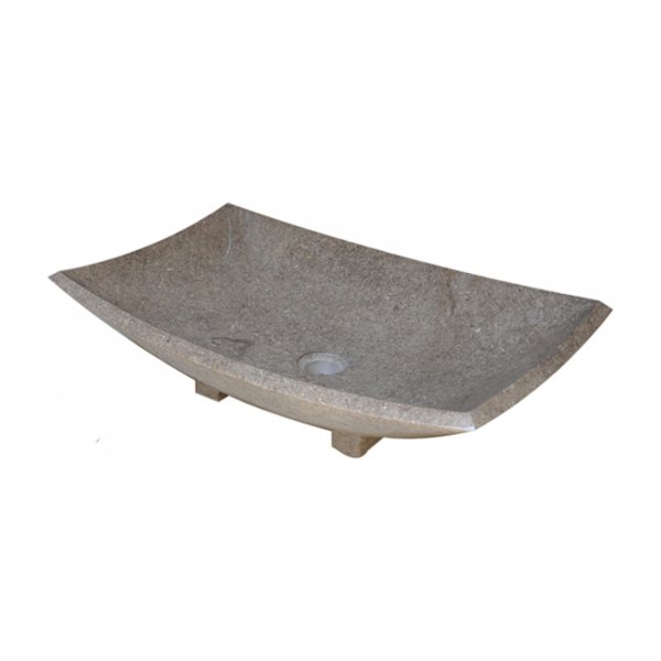 Chậu Rửa Mặt Lavabo Kanly MAR24I Đặt Bàn Đá Marble 600x400mm