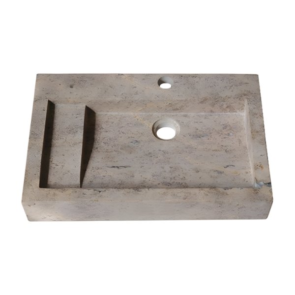 Chậu Rửa Mặt Lavabo Kanly MAR24V Đặt Bàn Đá Tự Nhiên