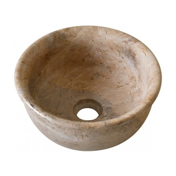 Chậu Rửa Mặt Lavabo Kanly MAR64V Đặt Bàn Đá Tự Nhiên 300x130 mm