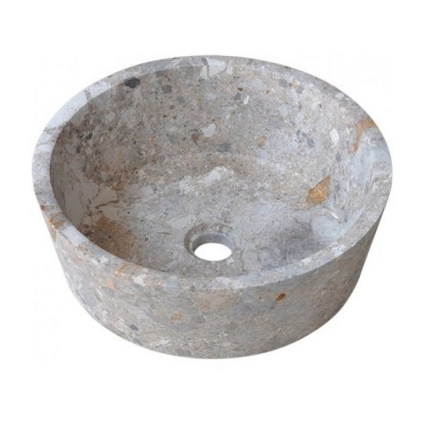 Chậu Rửa Mặt Lavabo Kanly MAR7E1 Đặt Bàn Đá Tự Nhiên 400x150 mm