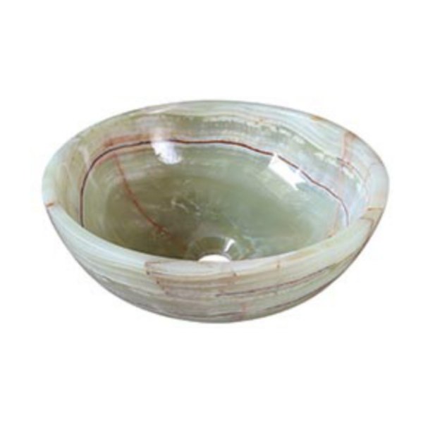 Chậu Rửa Mặt Lavabo Kanly ONY12 Đặt Bàn Đá Marble Tự Nhiên 400x150 mm