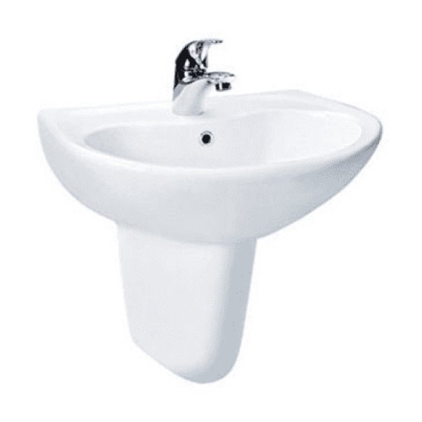 Chậu Rửa Mặt Lavabo TOTO LHT240CS#W Treo Tường Chân Ngắn