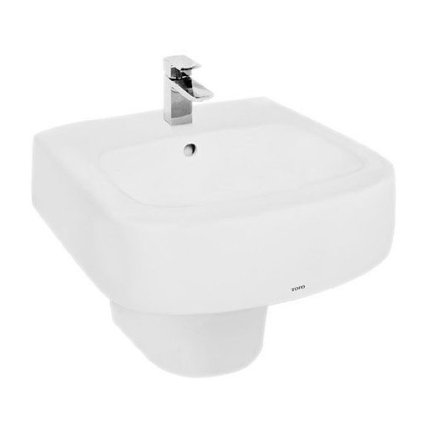 Chậu Rửa Mặt Lavabo TOTO LHT767CR#XW Treo Tường Chân Ngắn
