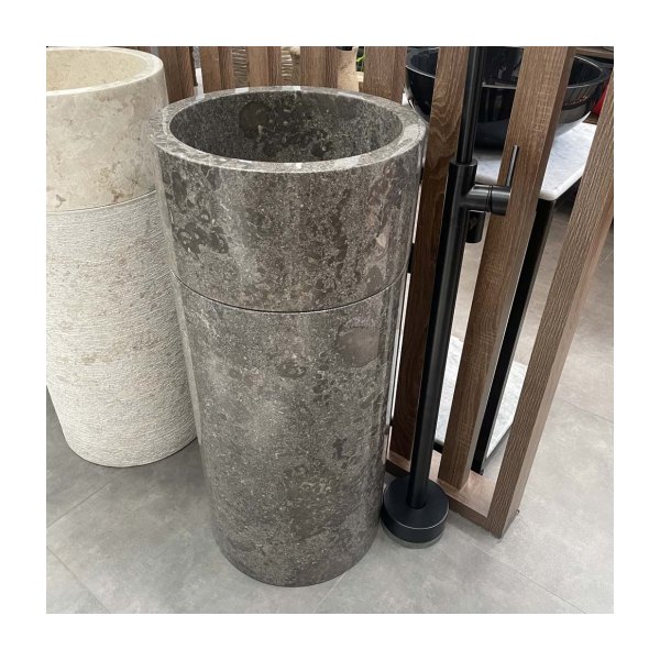 Chậu Rửa Mặt Lavabo Trụ Đứng Kanly MAR74Fi / MAR71Fi Đá Marble Tự Nhiên Indo