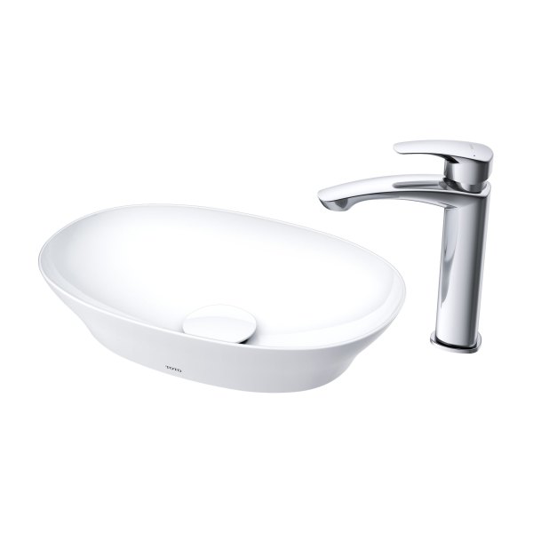 Chậu Rửa Mặt TOTO LT4724MT#CMW Đặt Bàn Trắng Mờ