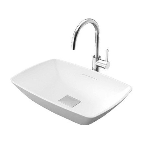 Chậu Rửa Mặt TOTO PJS01WE#GW Đặt Bàn Đá Cẩm Thạch Bóng