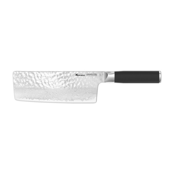 Dao thái thép Nhật Damascus KONOX Eiko Chopper Series 7″