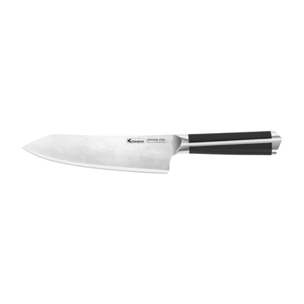Dao thép Nhật Damascus KONOX Eiko Deba Series 7″ Deba Knife