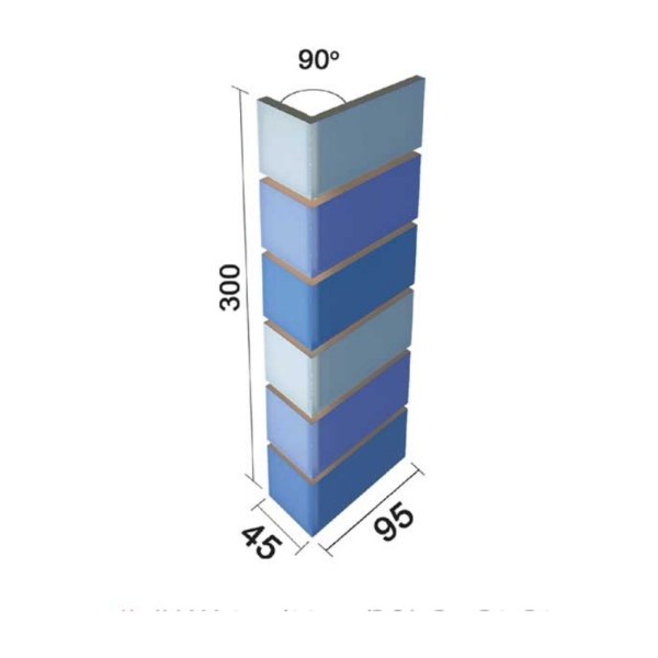 Gạch góc hồ bơi INAX INAX-255/90-14/POL-B1,B2,B3