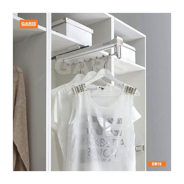 Giá Treo Mắc Áo 8 Nút GARIS GW16 Màu Trắng