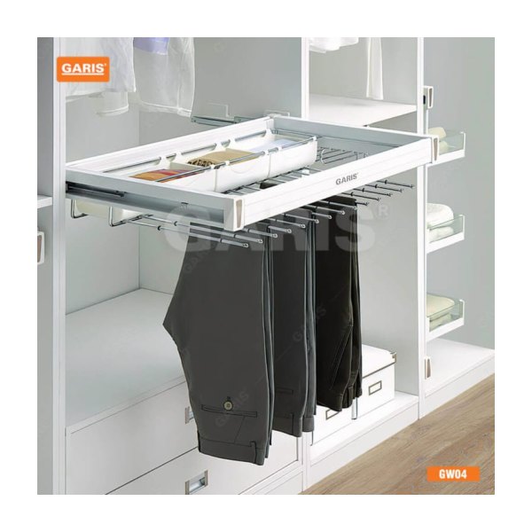 Giá Treo Quần Âu GARIS GW04.70 Đa Năng Kết Hợp Khay Đựng Đồ