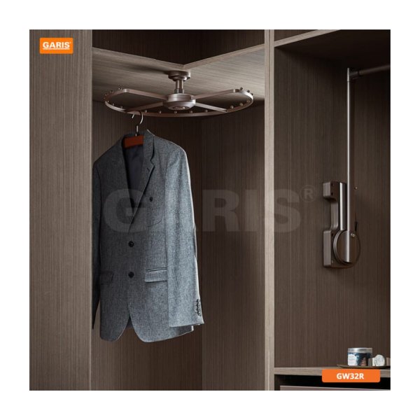 Giá Xoay Treo Góc Tủ Quần Áo GARIS GW32R 1 Tầng