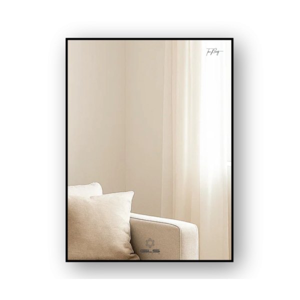Gương viền nhôm GLS BF5BR30 (500x700)