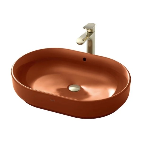 Lavabo đặt bàn TOTO LW896JW/F#SCR màu đỏ