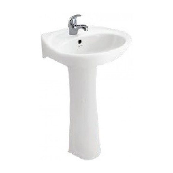 Lavabo VIGLACERA BS409/VI1T Treo Tường Kèm Chân Dài