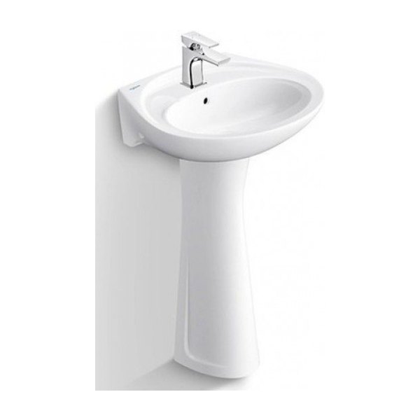 Lavabo VIGLACERA VTL2/VI1T (BS401/BS501) Treo Tường Kèm Chân Dài