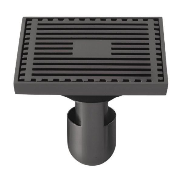 Phễu Thoát Sàn Kanly GCP11B 10x10cm Bằng Đồng Màu Đen