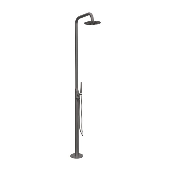 Sen Cây Tắm Đứng Kanly KLS9005B Nóng Lạnh Đặt Sàn Ngoài Trời Màu Đen