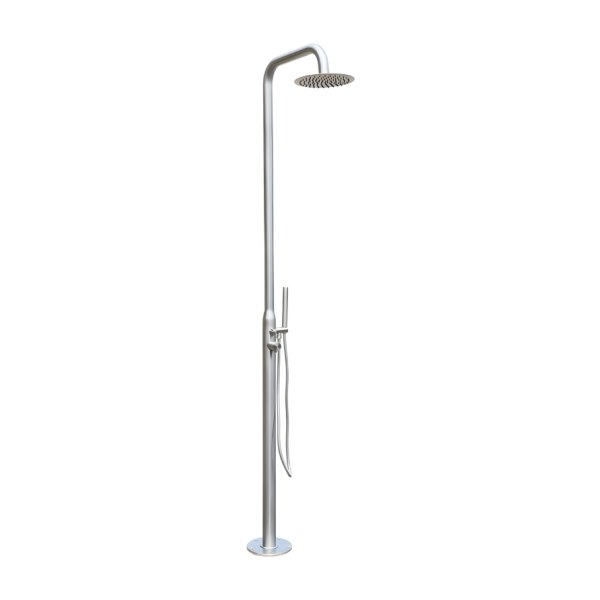 Sen Cây Tắm Đứng Kanly KLS9005W Nóng Lạnh Đặt Sàn Ngoài Trời Màu Trắng