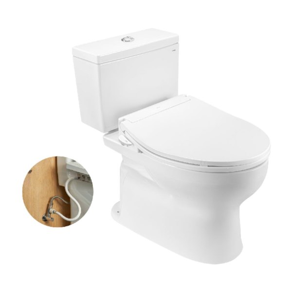 TOTO CS302DE6#W - Bồn cầu 2 khối nắp rửa cơ TCW11S