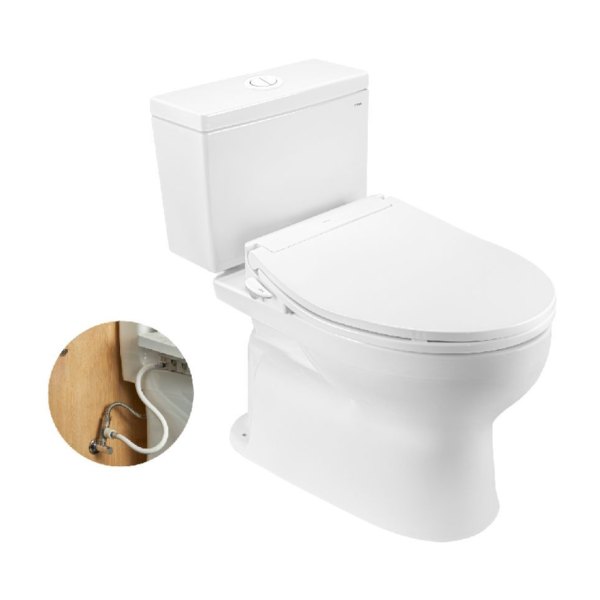 TOTO CS302DJ1E6#W - Bồn cầu 2 khối nắp rửa cơ TCW11S