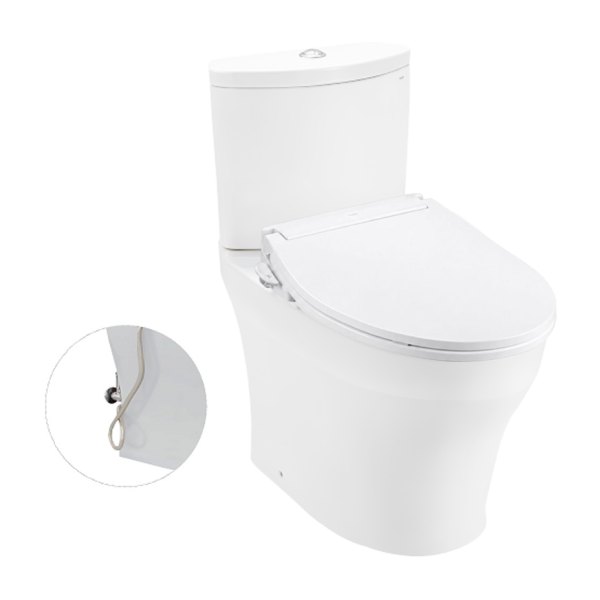TOTO CS838DE6#XW - Bồn cầu 2 khối nắp rửa cơ TCW11S