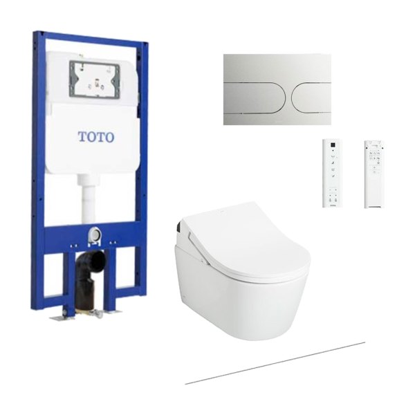 TOTO CW542HME5U#NW1/TCF794CZ#NW1/WH172AT/MB175M#SS - Bồn cầu treo tường điện tử RX (giấu dây)