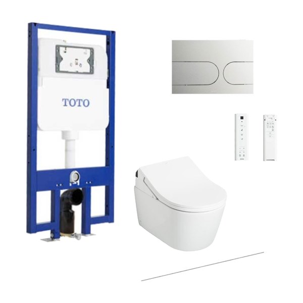 TOTO CW542HME5U#NW1/TCF795C2Z#NW1/WH172AAT/MB175M#SS - Bồn cầu treo tường điện tử RX (giấu dây) xả tự động