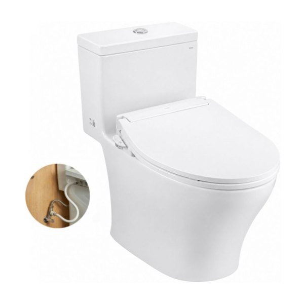 TOTO MS857DE6#XW - Bồn cầu 1 khối nắp rửa cơ TCW11S