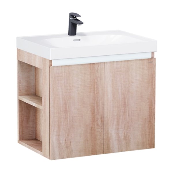 Tủ lavabo Caesar LF5357/EH15357CLW7V 70cm màu vân gỗ hộc trái