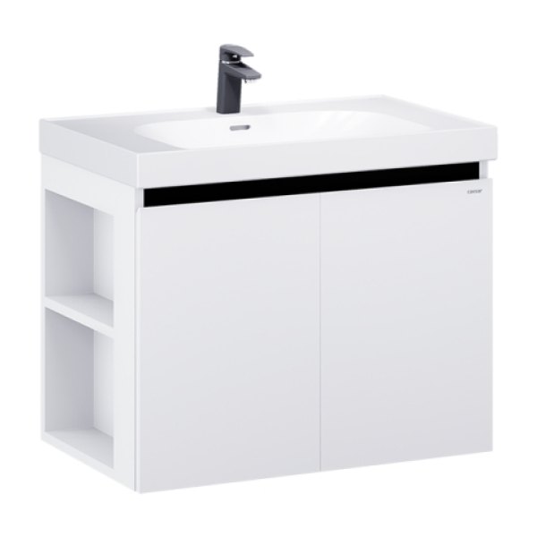 Tủ lavabo Caesar LF5358/EH15358CLV 80cm màu trắng hộc trái
