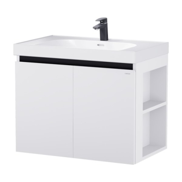 Tủ lavabo Caesar LF5358/EH15358CRV 80cm màu trắng hộc phải