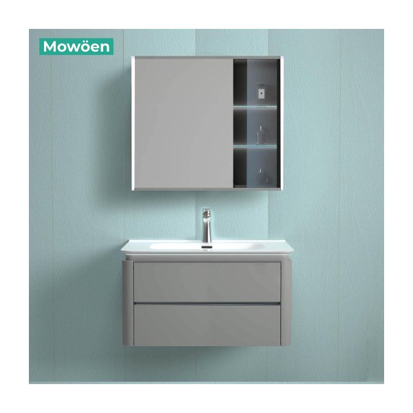 Tủ Lavabo Mowoen MW6632-80 Plywood Phủ Laminate 800mm