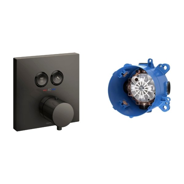 Van điều chỉnh nhiệt độ TOTO TBV02406BA#MBL/TBN01001B đen mờ