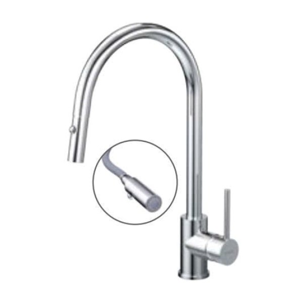 Vòi bếp Caesar nóng lạnh gắn tường K079C
