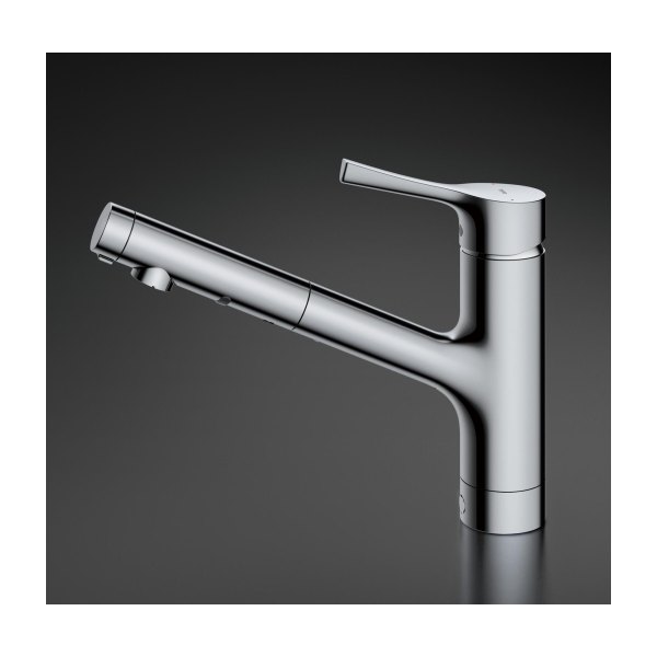 Vòi Bếp TOTO TKS05305JA Gật Gù Nóng Lạnh Dây Rút 2 Chế Độ