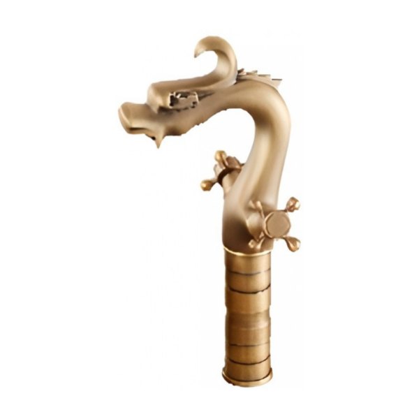 Vòi chậu lavabo nóng lạnh bằng đồng Kanly GCA10