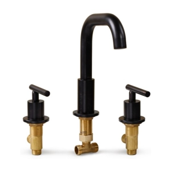 Vòi Lavabo 3 Lỗ Kanly GCB05B Nóng Lạnh