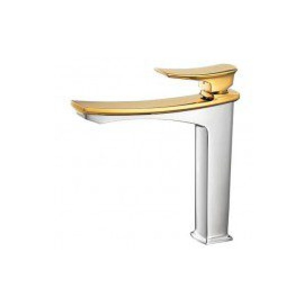 Vòi Lavabo COTTO CT2252A#CG Thân Cao Nóng Lạnh Màu Vàng